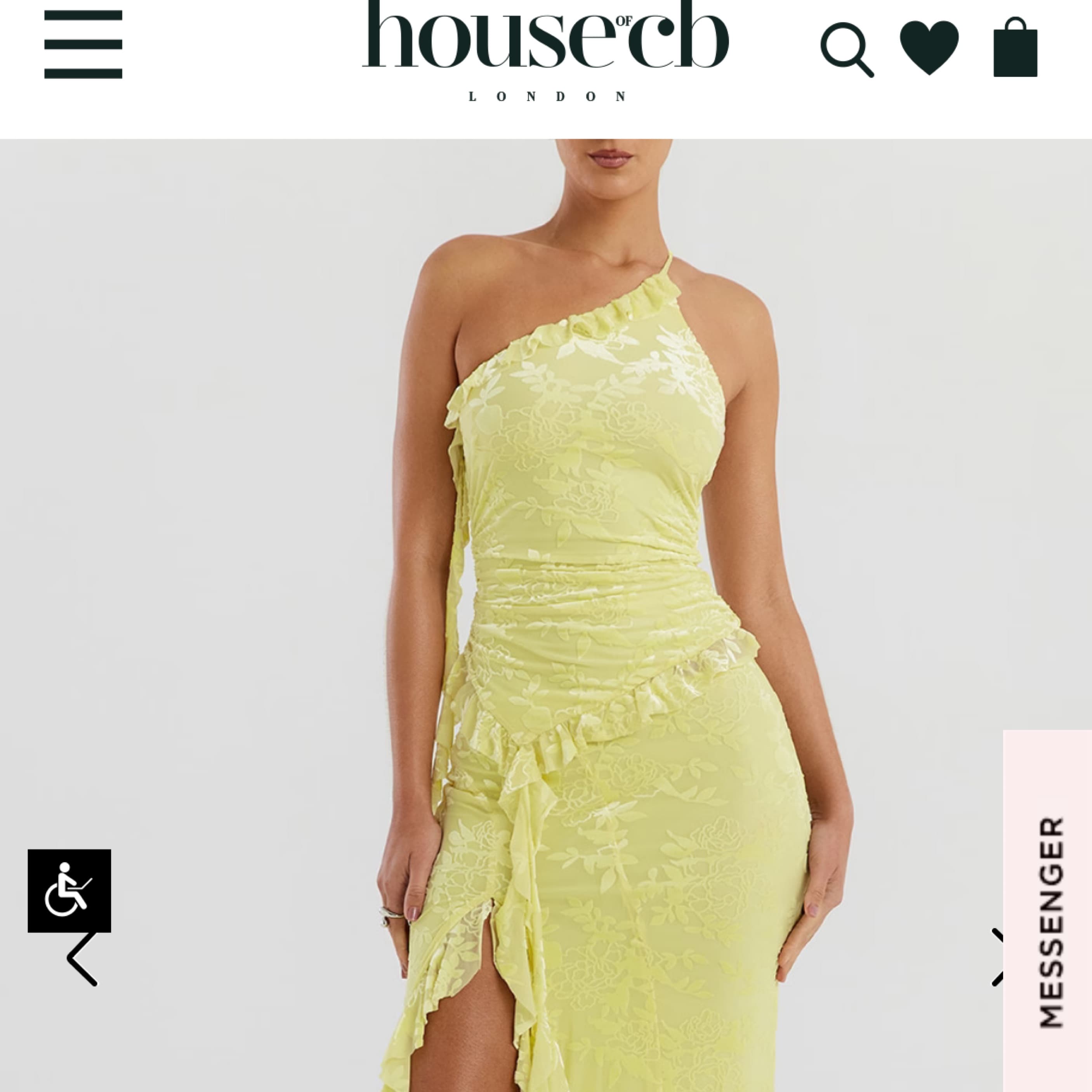 Butter Yellow Skirt Set House Of CB - Image 3