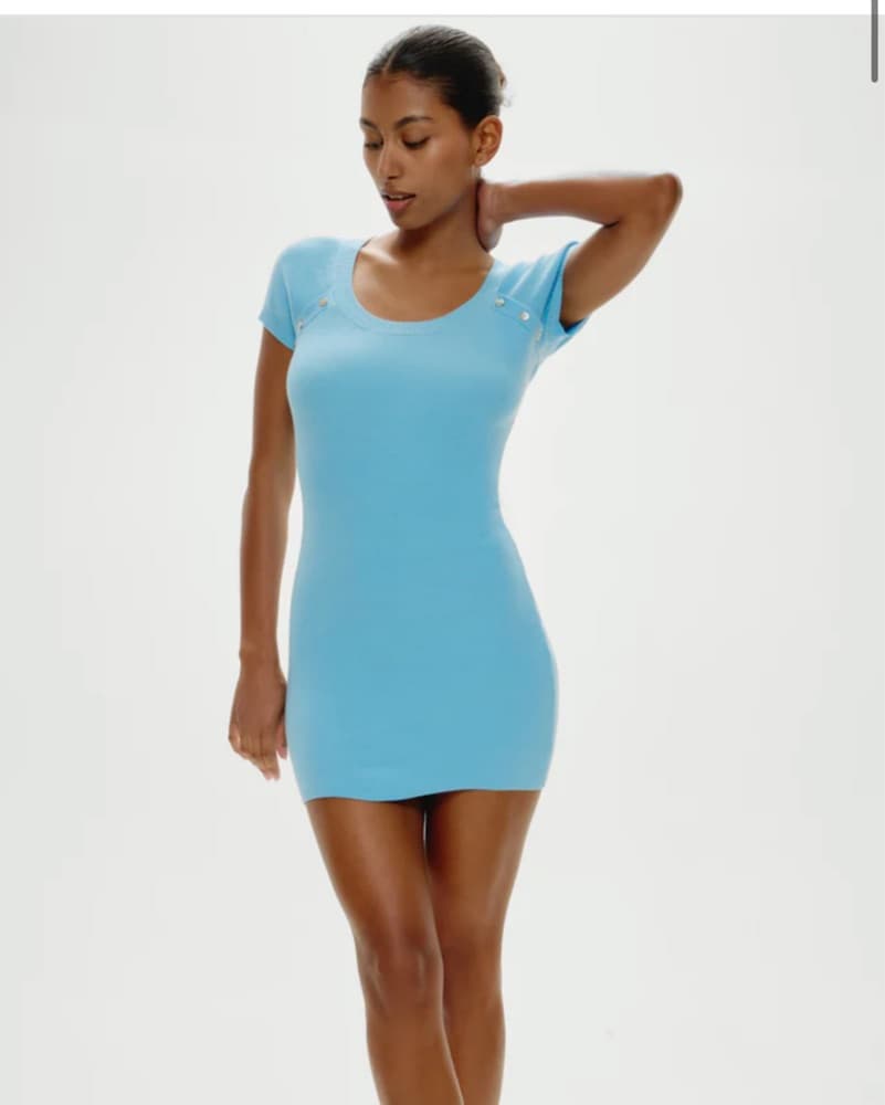 Frankie’s Bikinis Blue Dress - Image 1