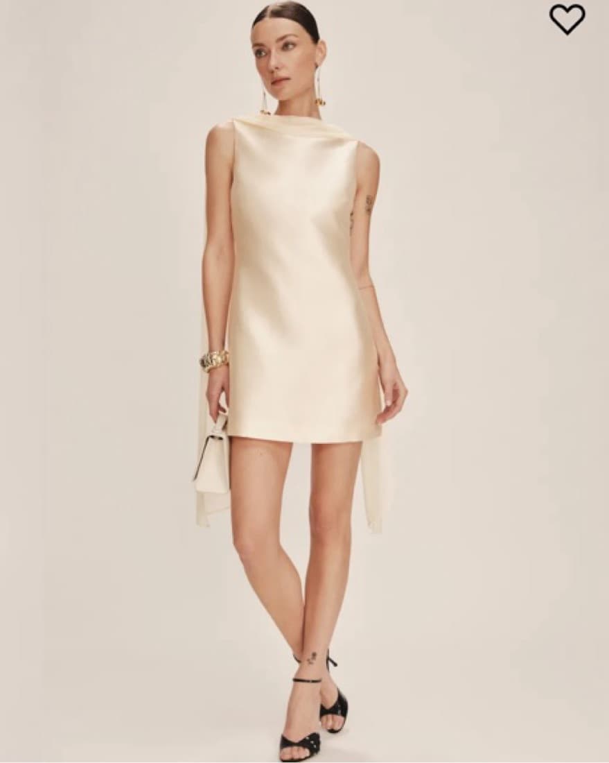 Reformation Ecru Dress - Image 3
