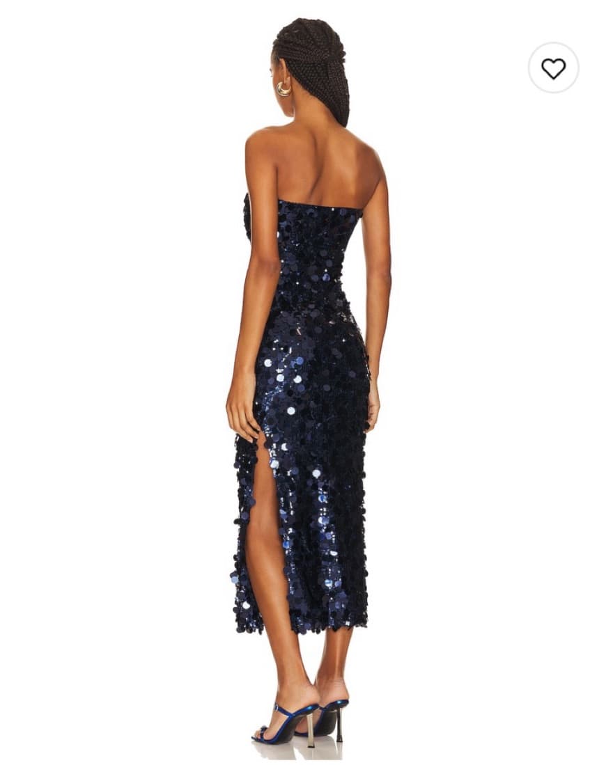 Royal Blue Sequin Dress - Image 2