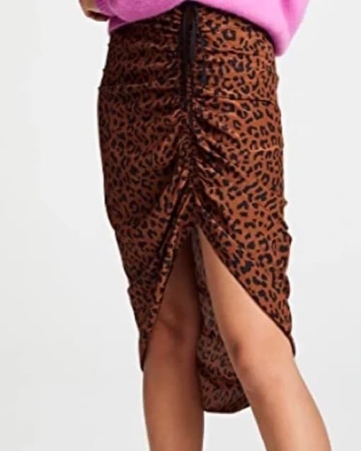 Diane Von Furstenberg Ruched Slit Skirt - Image 3