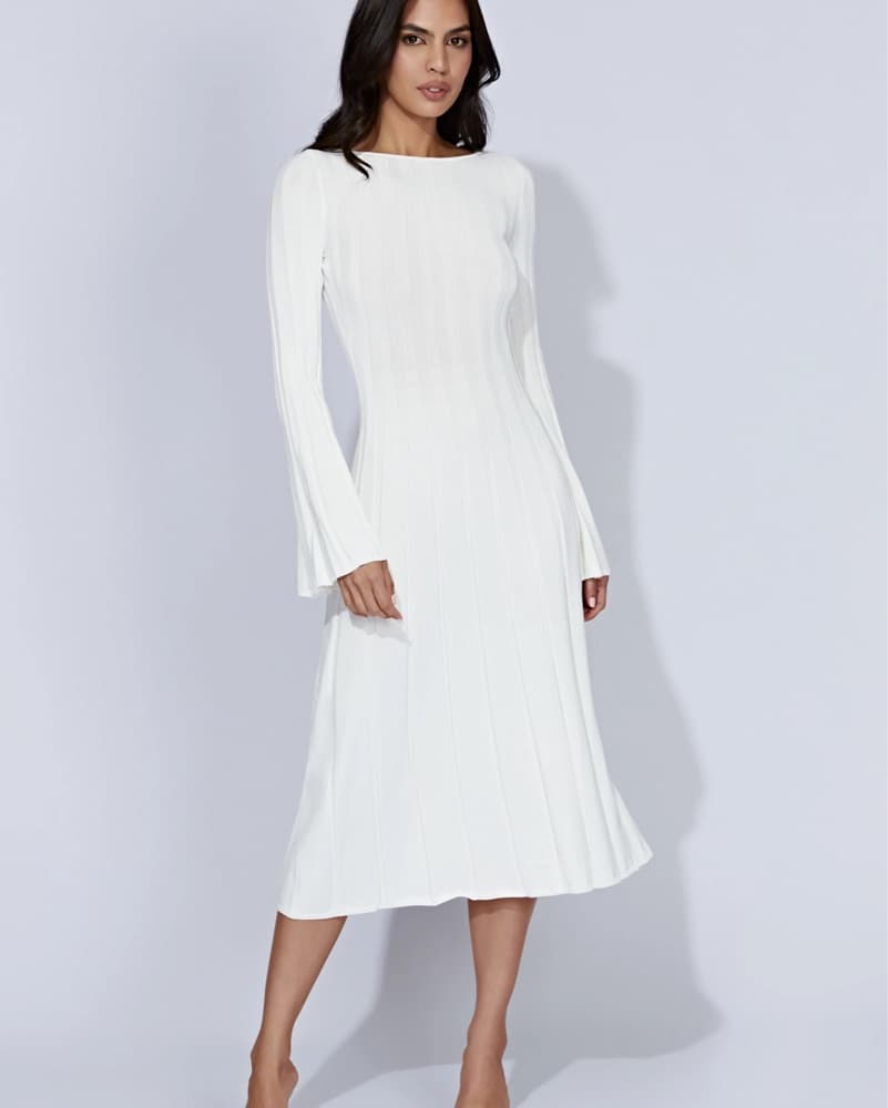 Meshki Juniper Flare Sleeve Midi Dress  - Image 1