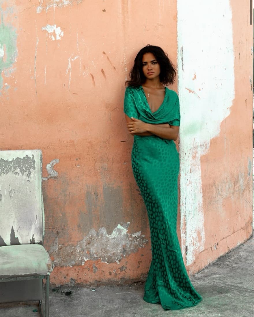 Rat & Boa Odessa Dress Green - Image 2