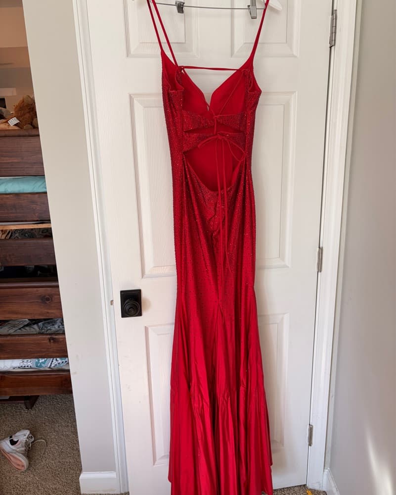 Cinderella Divine Red Sequin Gown - Image 3