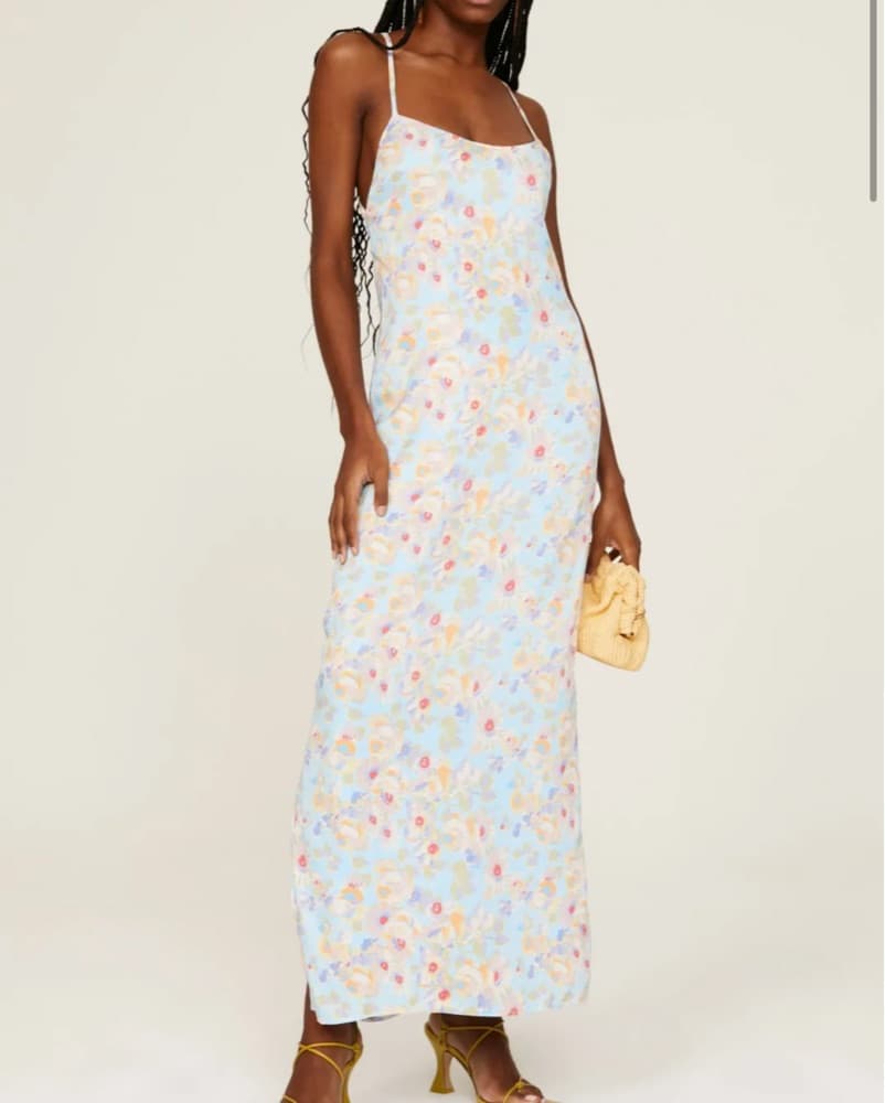 Something Navy Floral Dress - Image 1