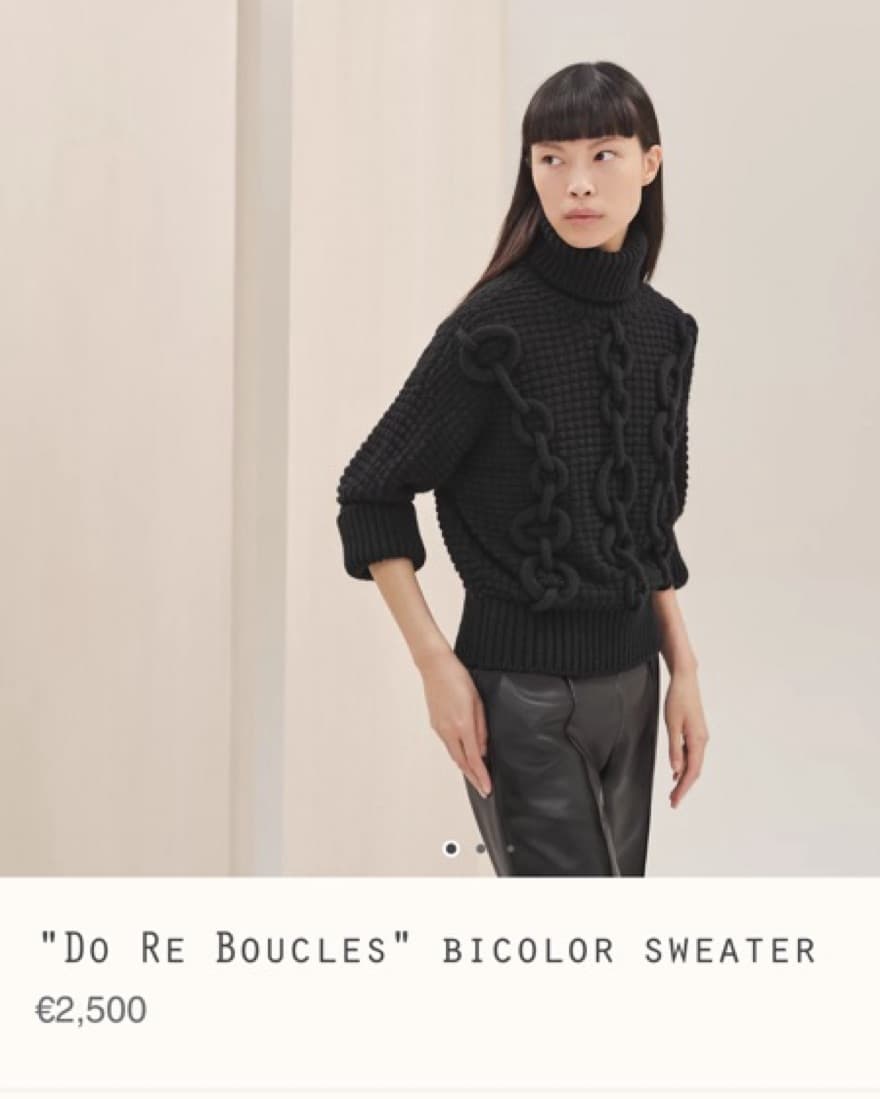 $3K Hermes  “Do Re Boucles" sweater  - Image 3