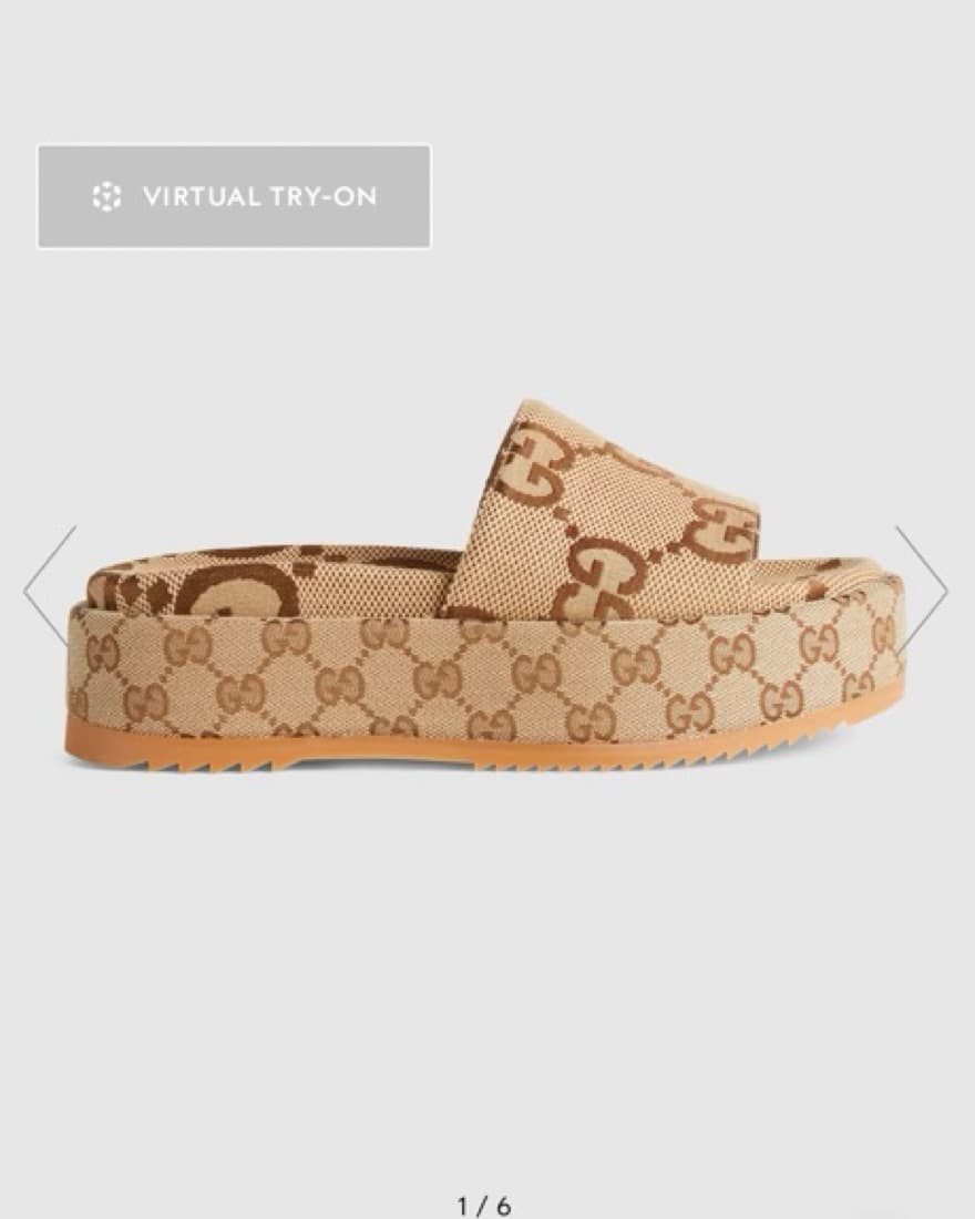 Gucci Platform Slides - Image 1