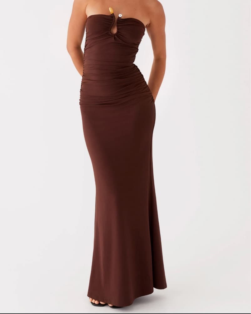 stunning brown dress - Image 1