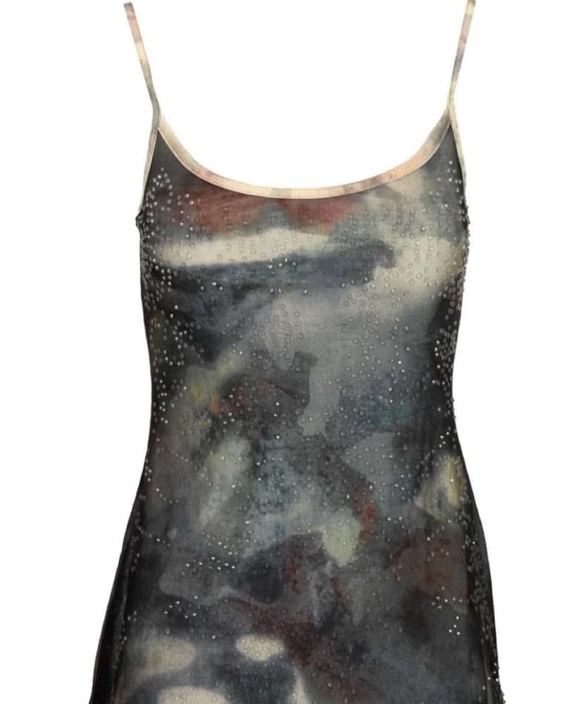 Diesel D-Loop Printed Embellished Dress - Image 4