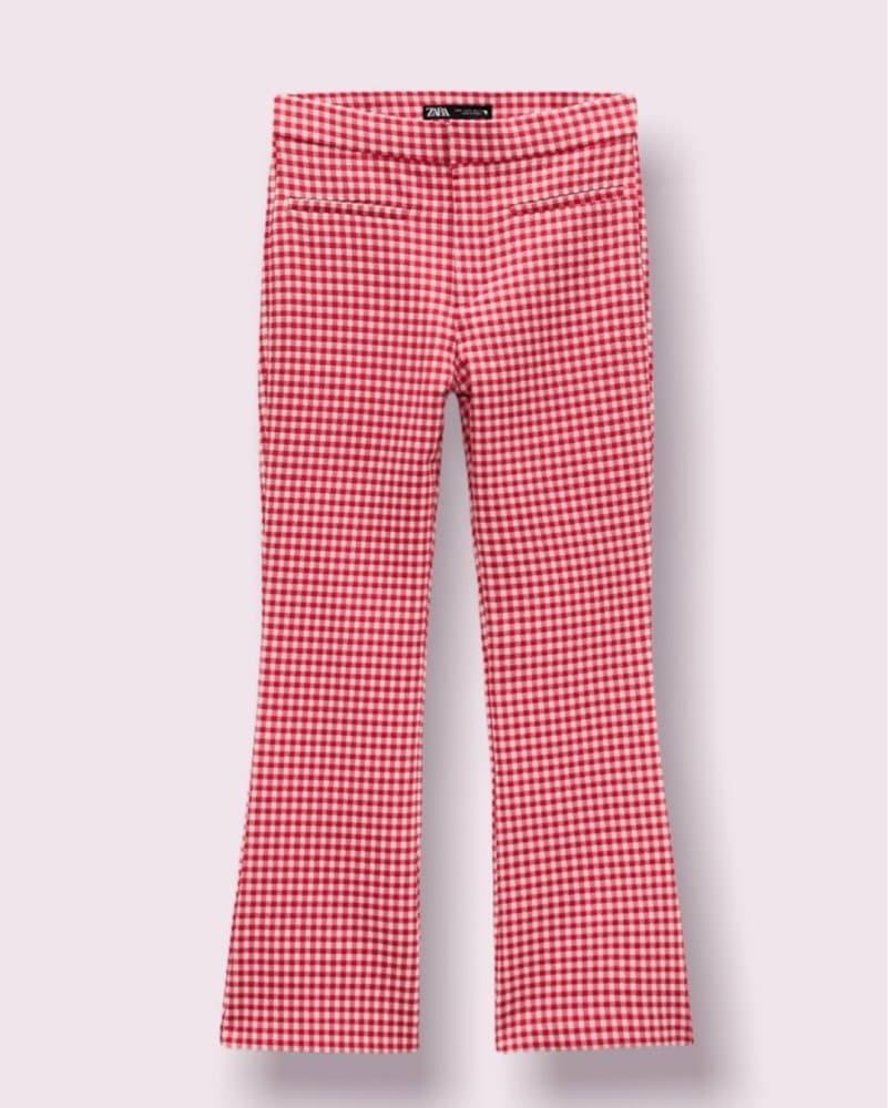 red gingham capri set - Image 3