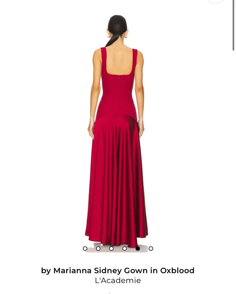 Burgandy Red Revolve Formal dress  - Image 3