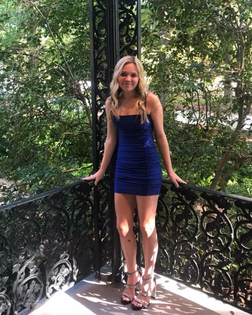 Blue Mini Dress - Image 1