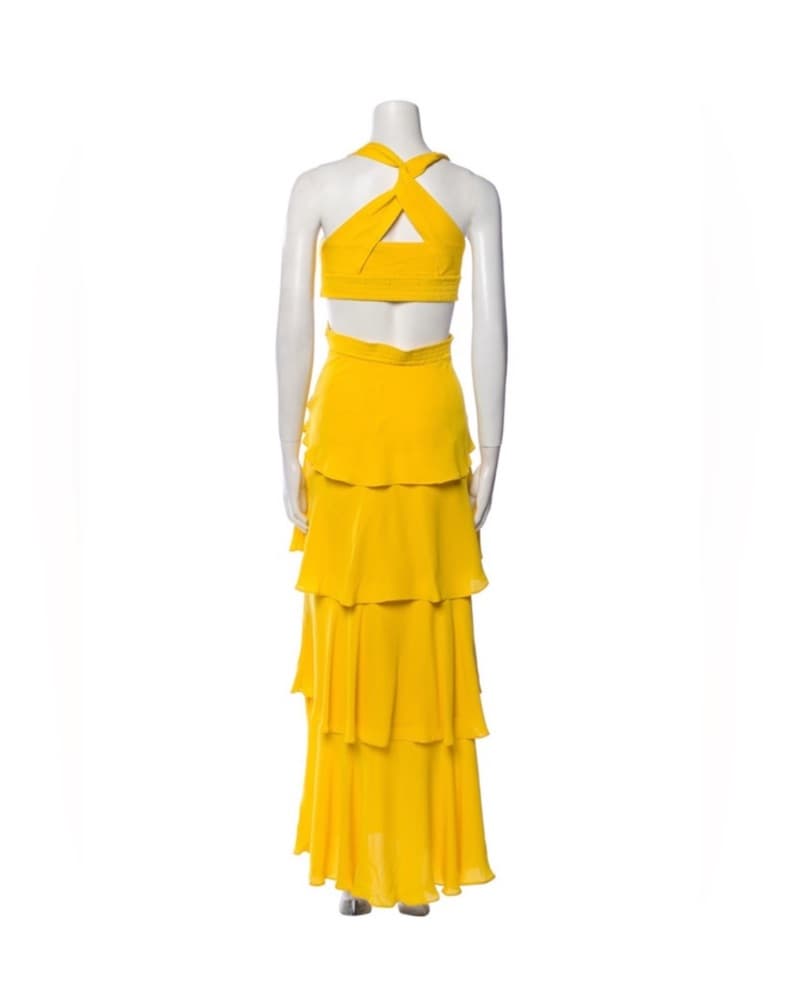 ALC Yellow Halter Dress - Image 2