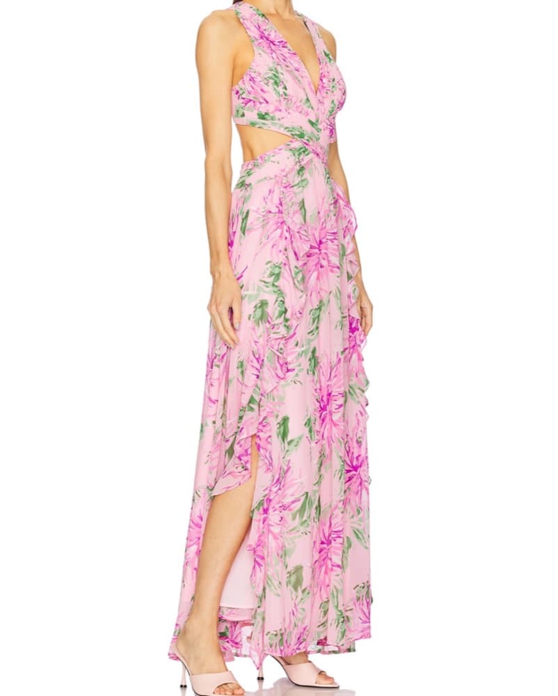 Pink Floral Dress - Image 3