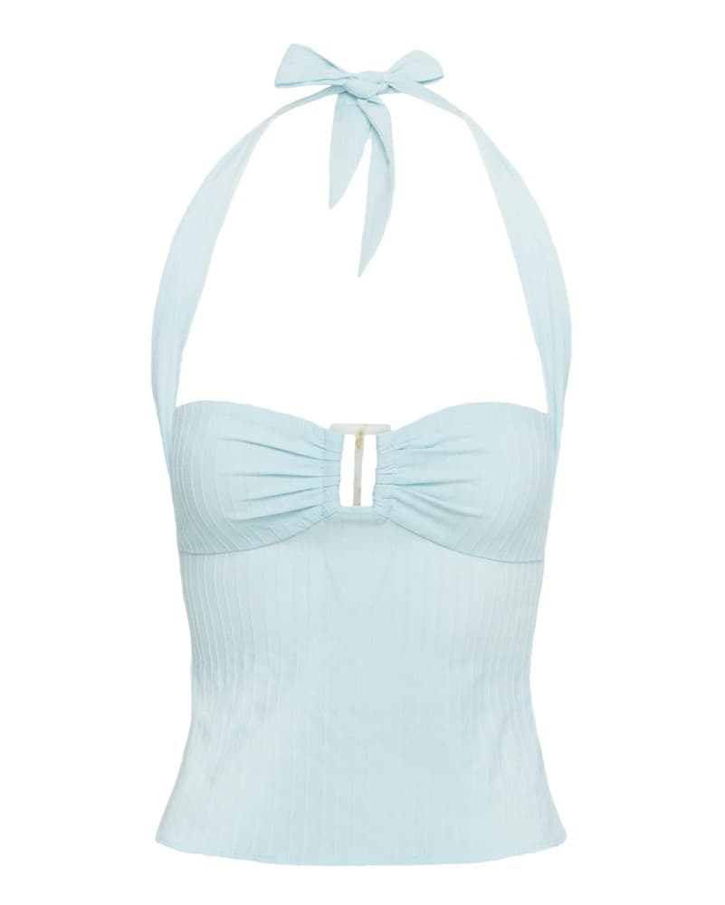 light blue halter top  - Image 2