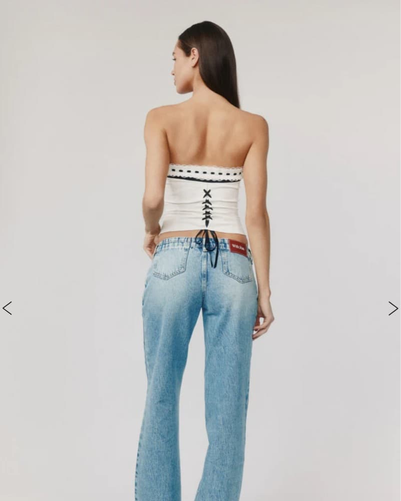 With Jean Sabrin Top - White Embroidery - Image 4