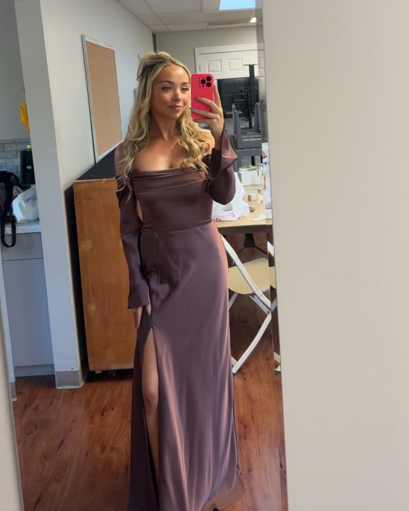 Chocolate Brown Bridesmaid Dress - Image 4
