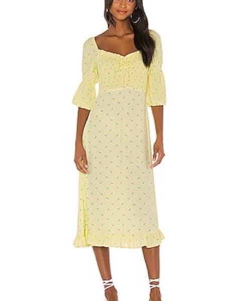 Faithfull The Brand Floral Midi Dress - Image 3