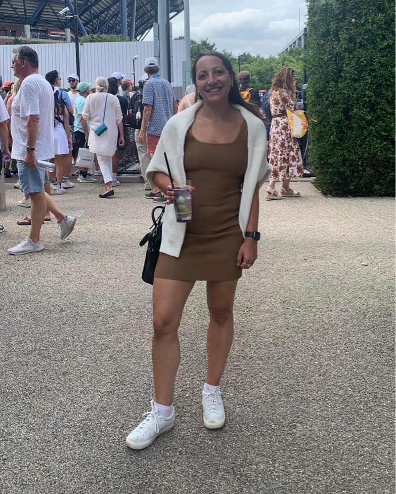 Aritzia Ribbed Mini Dress - Image 1