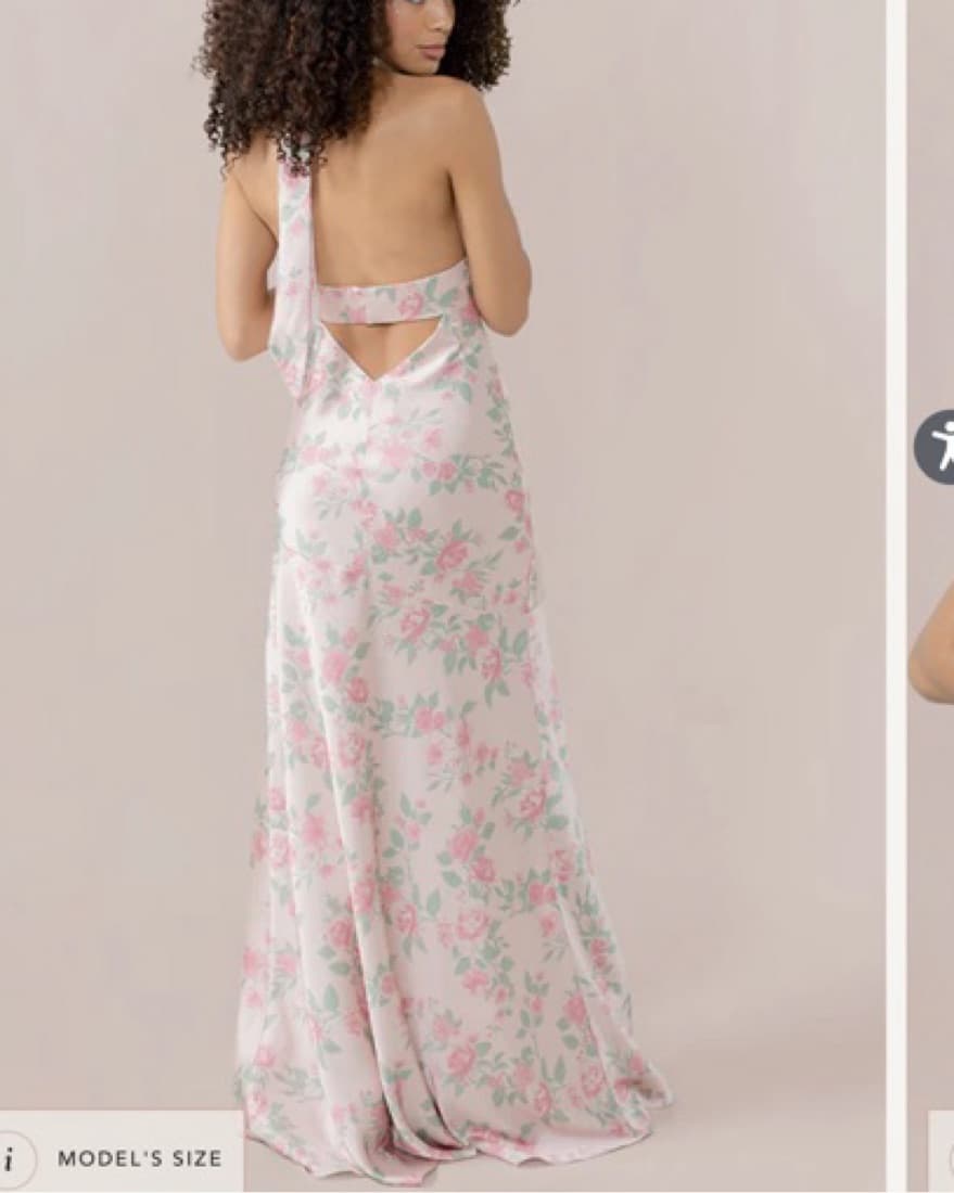 Athena Satin Floral Print Revelry - Image 2