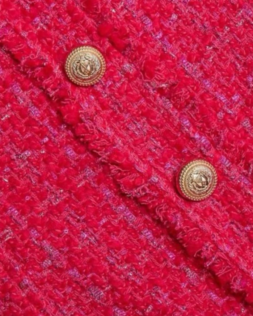 Generation Love Red Tweed Dress  - Image 4