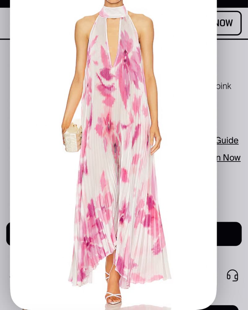 L’IDÉE Opera Gown In White,pink - Image 1