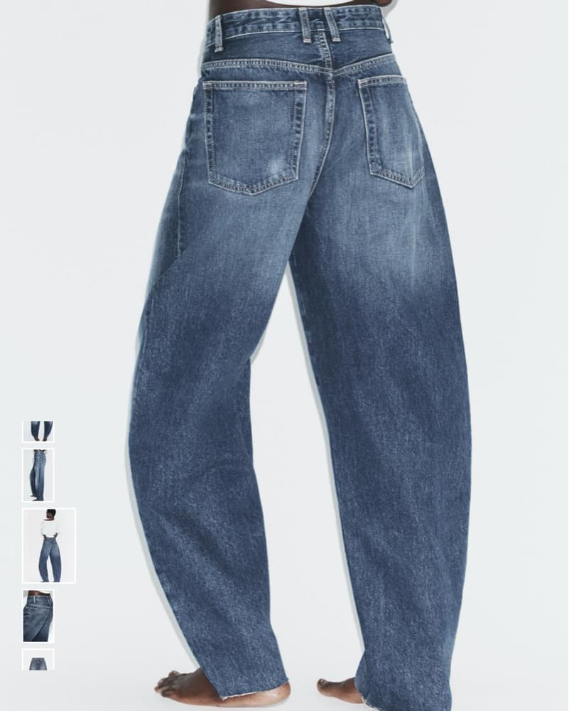 TRF high waist barrel jeans  - Image 2