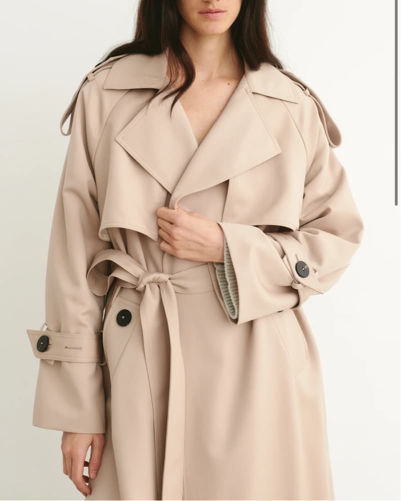 Attire The Studio Wool Trench Coat  - Image 2