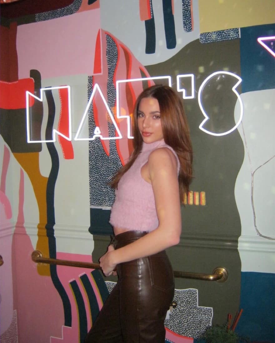 Pink Fuzzy Crop Sweater - Image 3