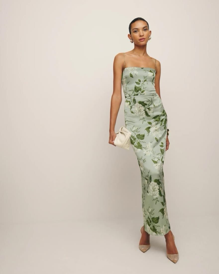 Reformation Frankie Silk Dress - Image 1