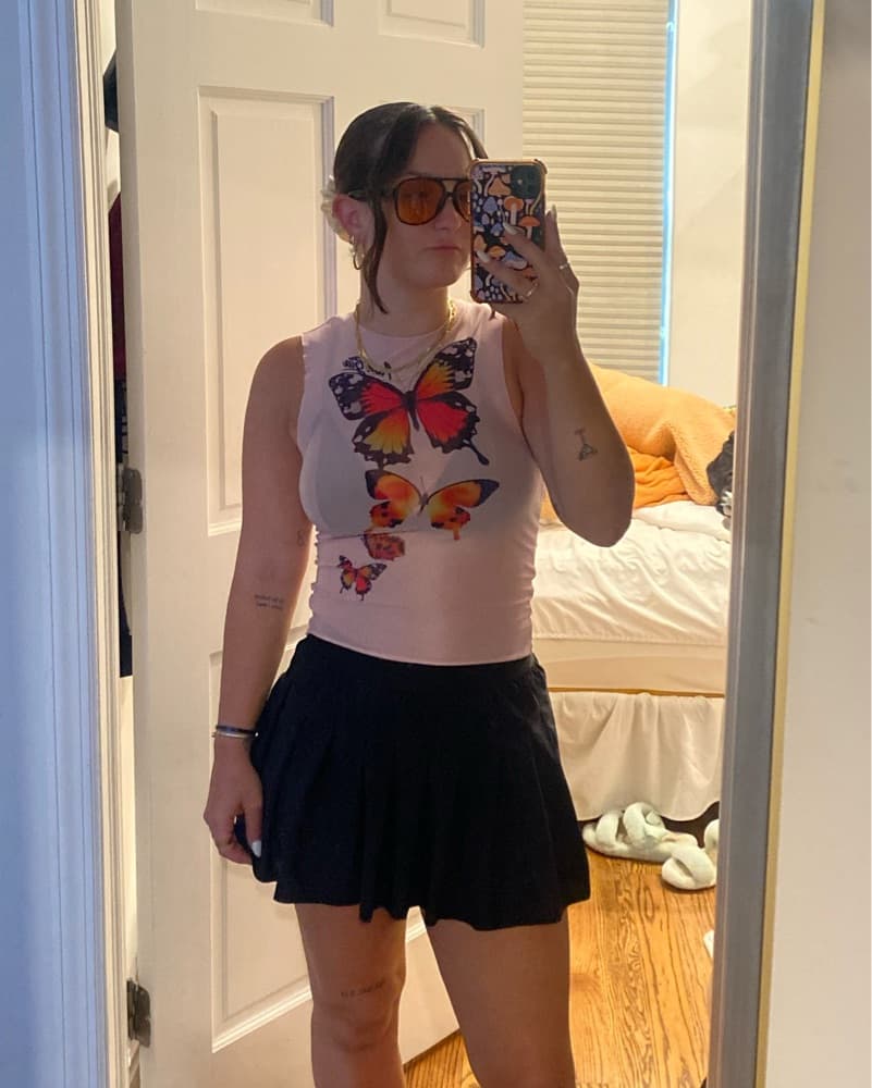 I AM GIA Mesh Butterfly Top - Image 2