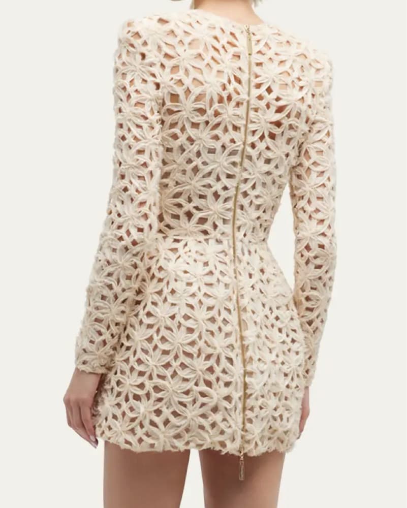 Casey Floral Fit & Flare Mini Dress - Image 4