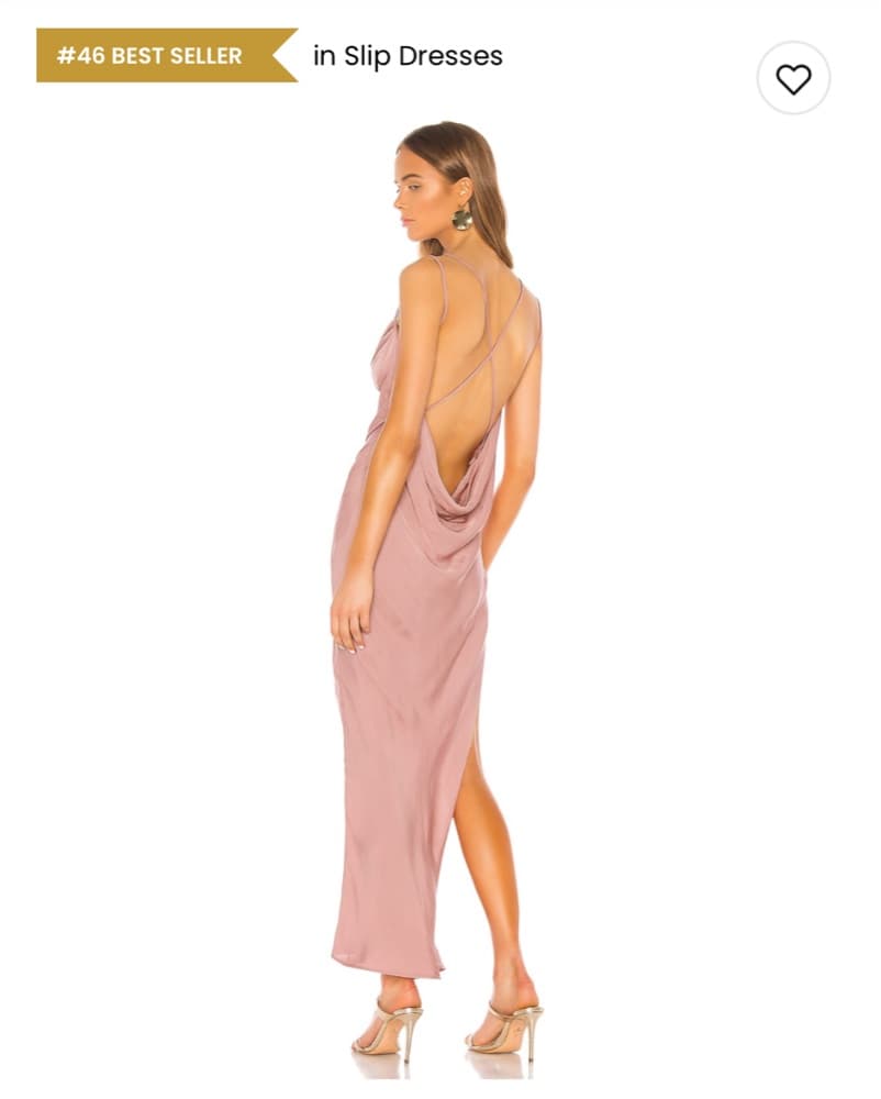 Stunning Pink Satin Slip Dress - Image 2