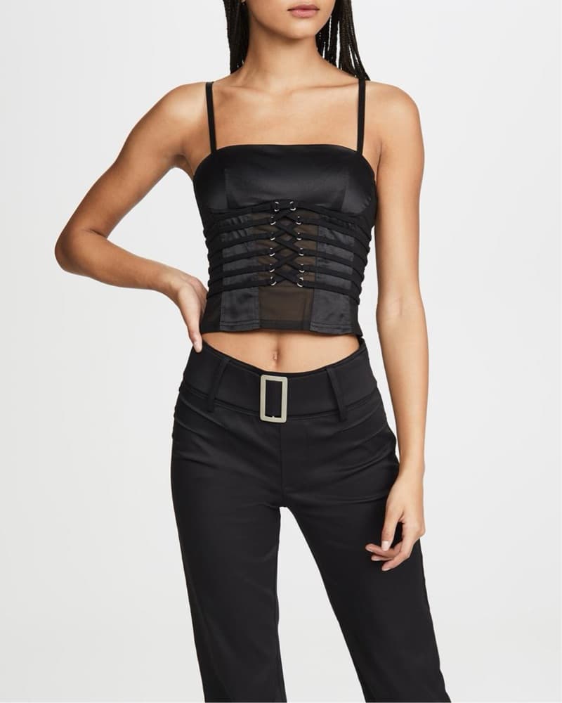 I AM GIA Black Strappy Top - Image 4