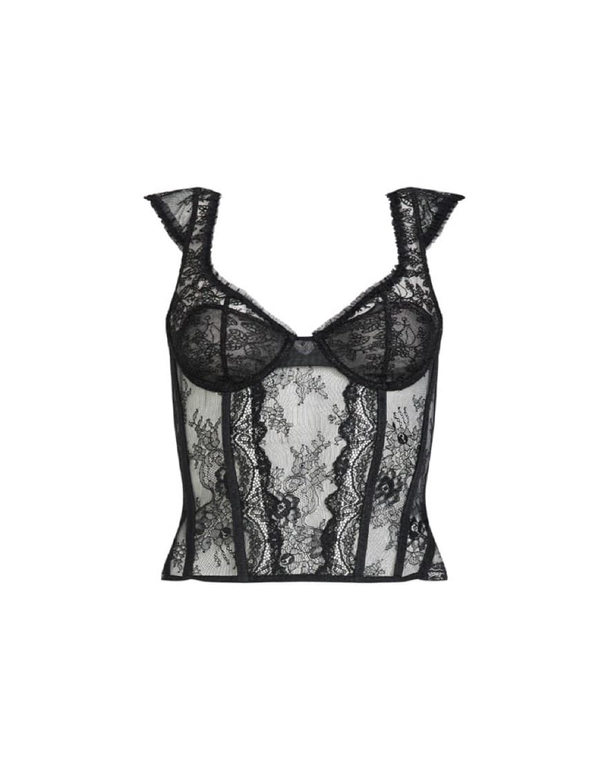 Black Lace Corset - Image 1