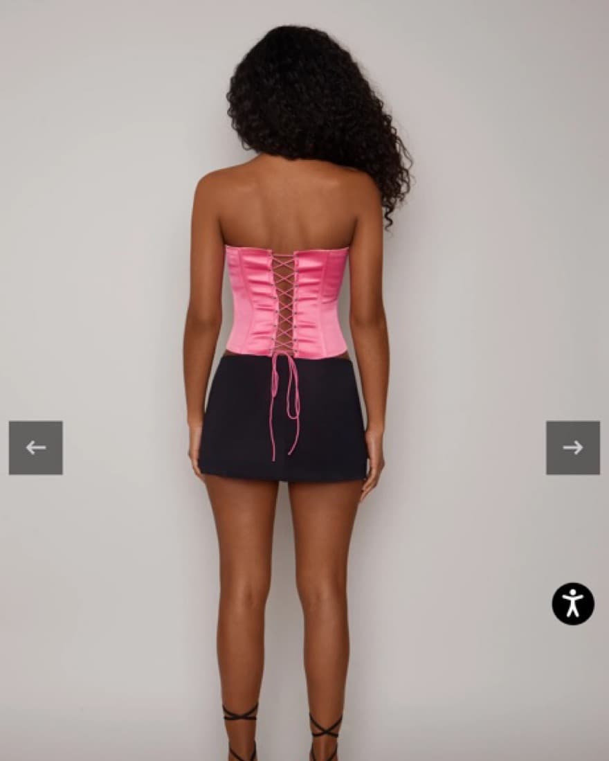 Danielle Guizo Satin Corset  - Image 2