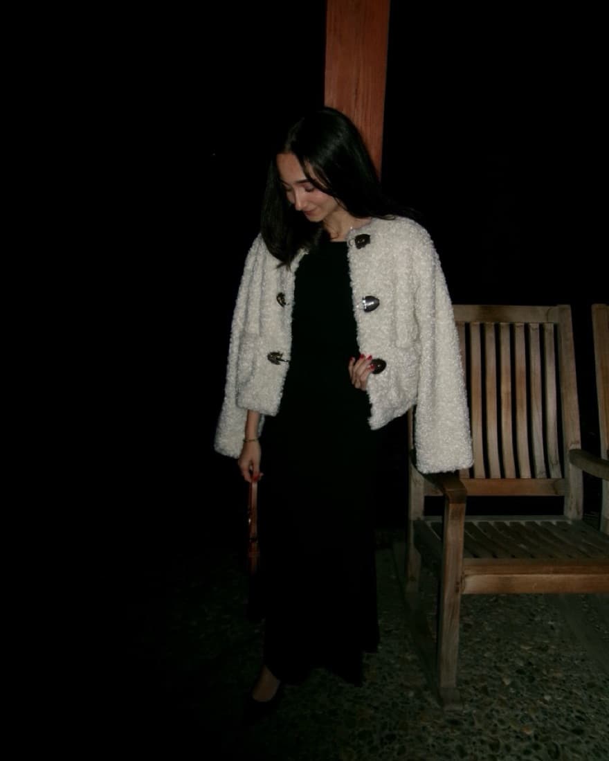 Long Black Off The Shoulder Dress - Image 3