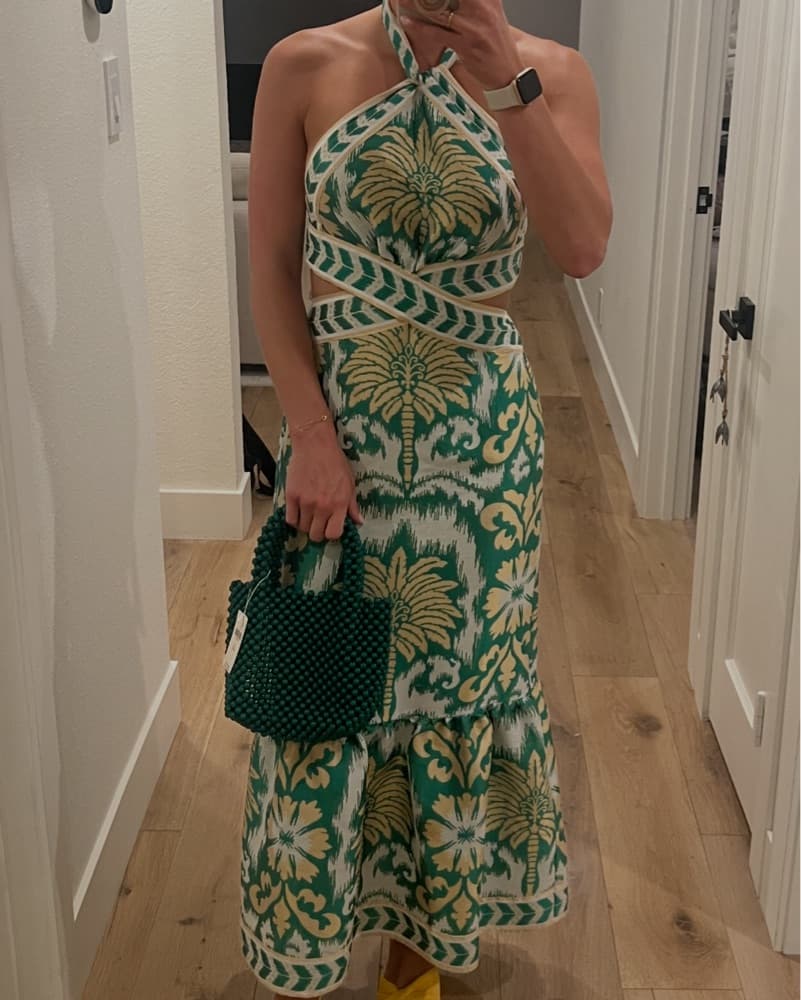 Lace the Labek Halter Tropical Dress  - Image 4