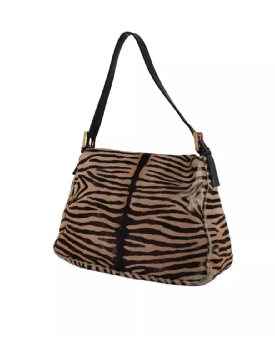 Fendi Zebra Pony Hair Mama Baguette Bag - Image 4