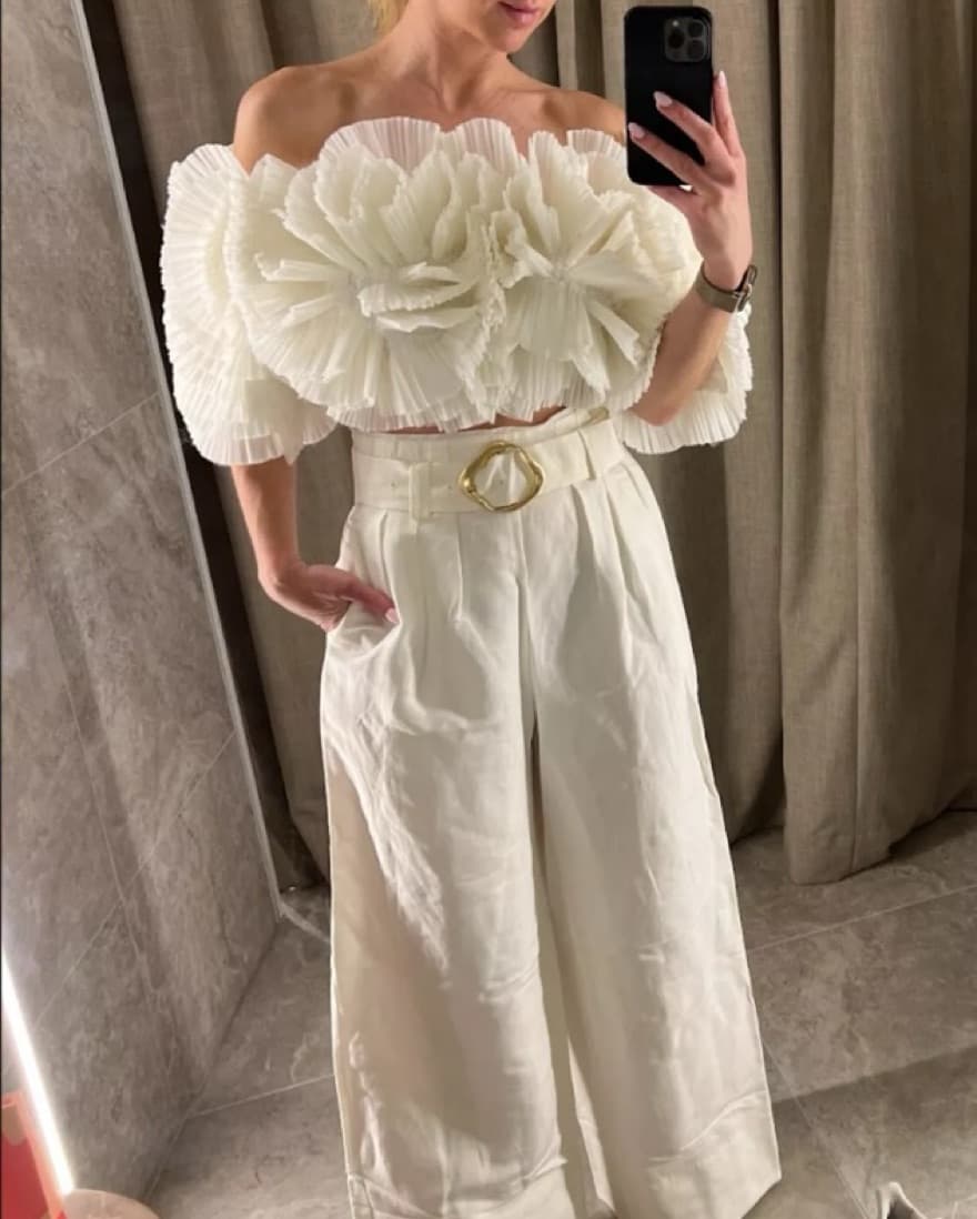 Aje Expressive Pleated Top - Image 3