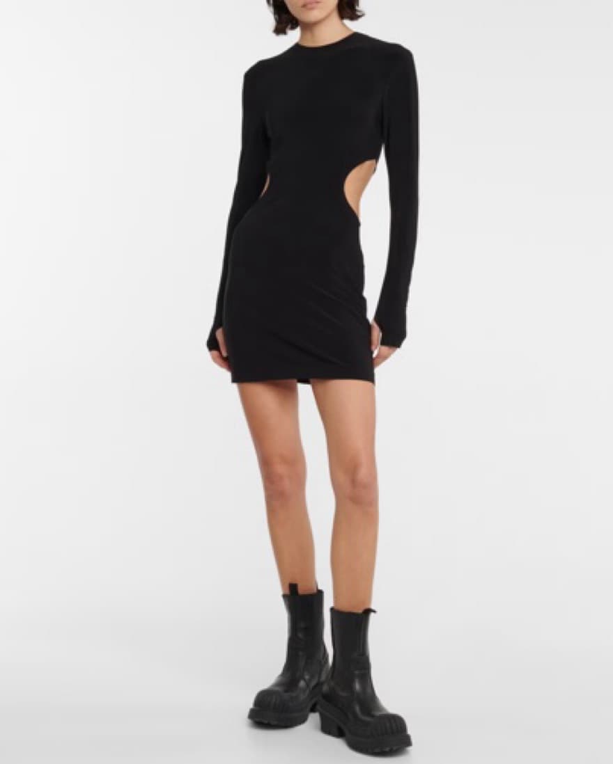 Norma Kamali Cut Out Mini Dress - Image 1