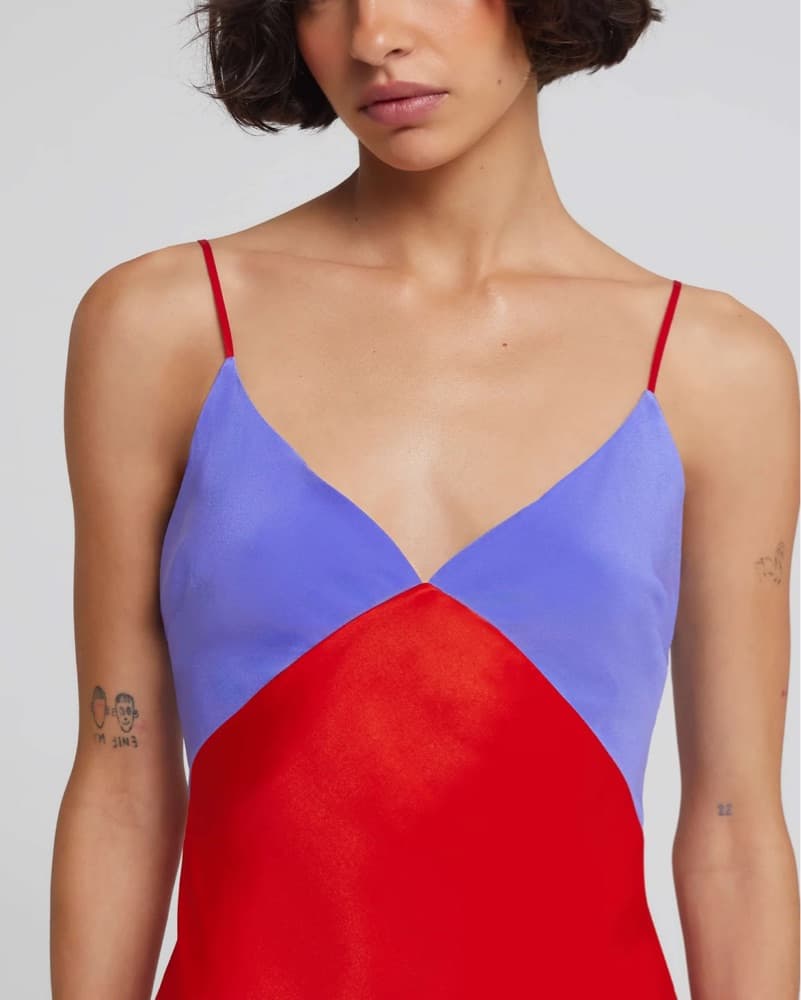Rat And Boa Rosso Dress In Red Purple - Image 3
