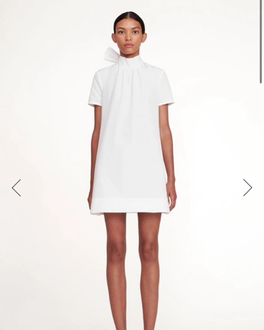 NWT Staud Mini Illana Dress In white   - Image 1