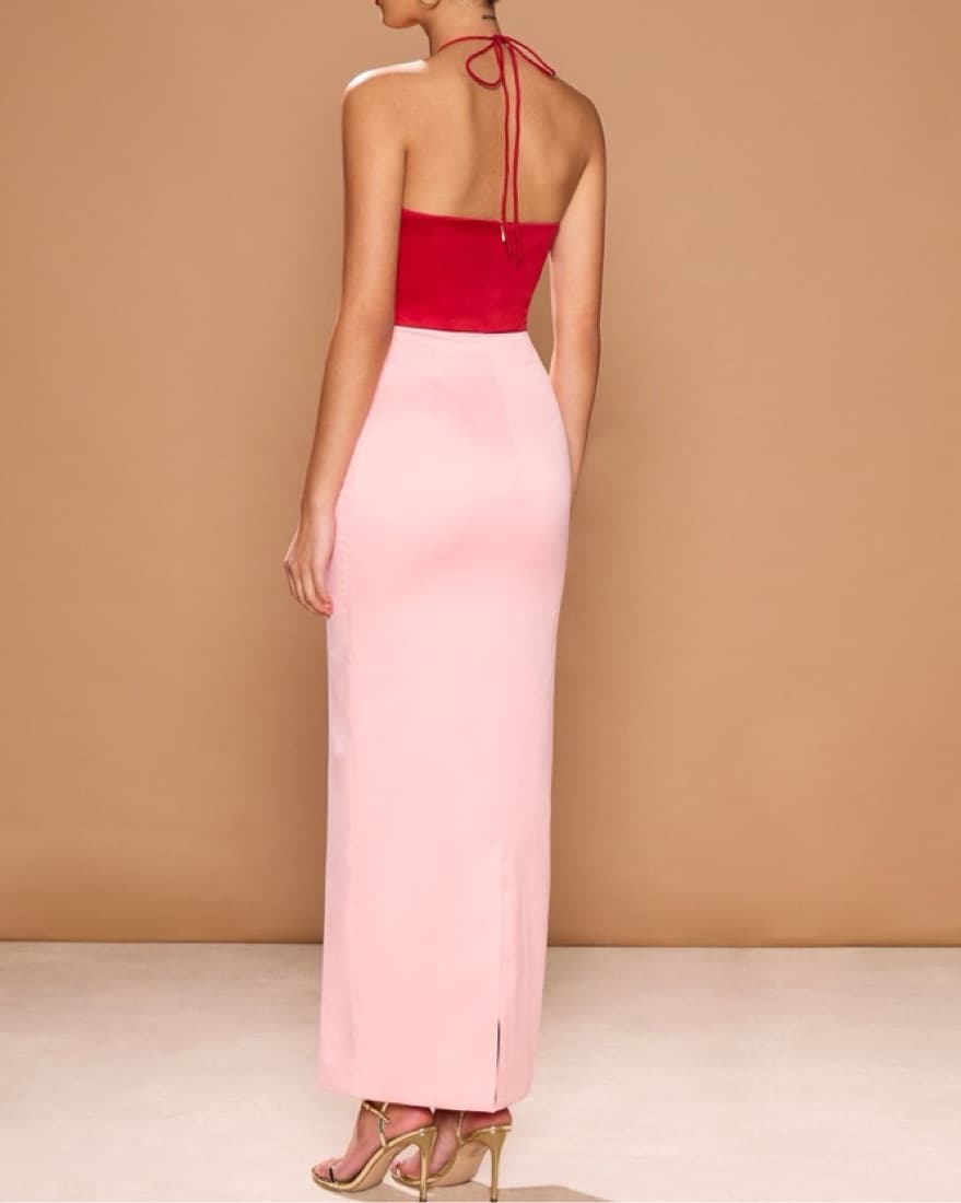 Red And Pink Dress - Image 2