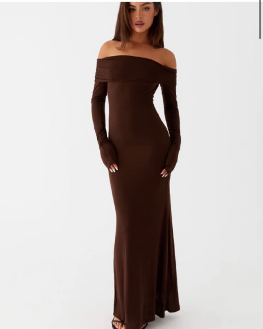 Peppermayo Cocoa Long Sleeve Dress - Image 1