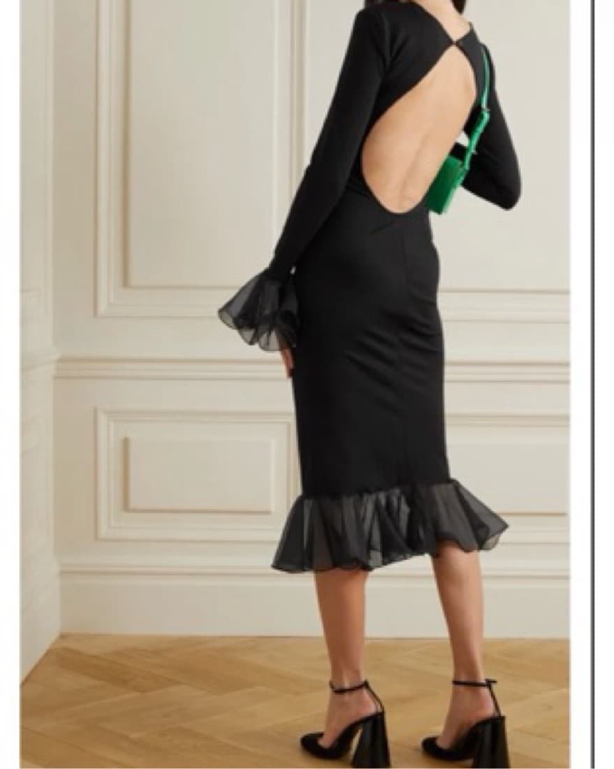 Rotate Mermaid Dress with Ruffled Hem - Image 3