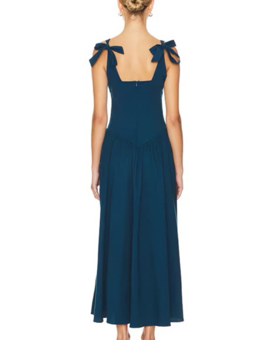 Harlow Maxi Dress in Marine Teal - Image 2