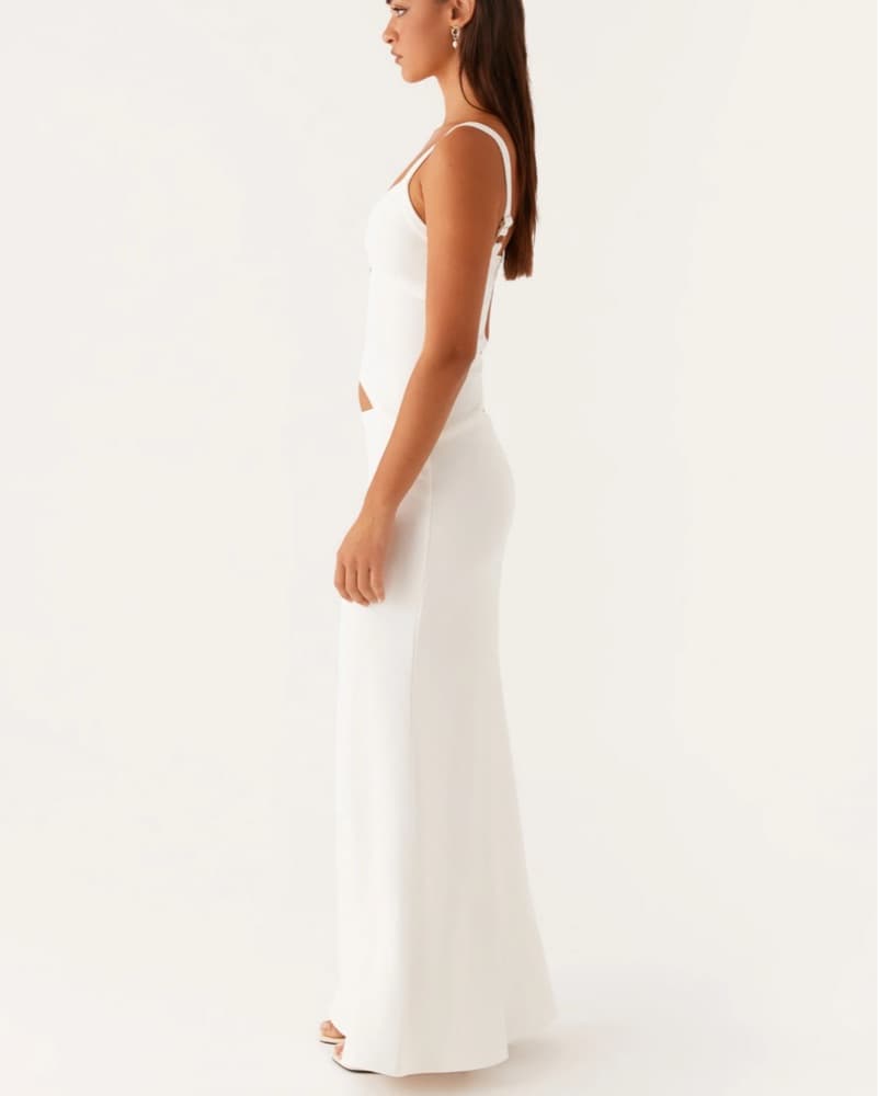 Jocelyn White Maxi Cut Out Dress  - Image 2