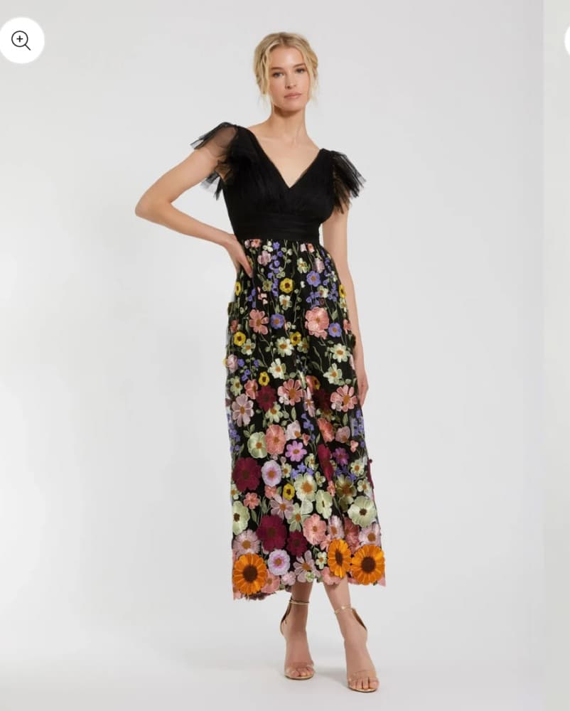 Mac Duggal Floral Dress - Image 3