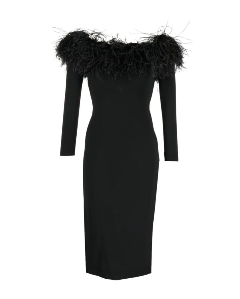 Elie Saab Feather Dress - Image 5
